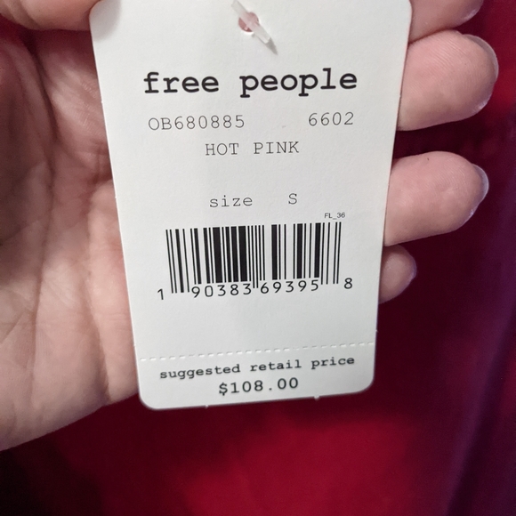 NWT Free People hot velvet mini dress - Picture 3 of 4